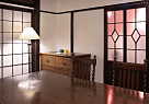 お客様に「日本の懐かしい我が家」でくつろいでいただく空間をイメージしました。